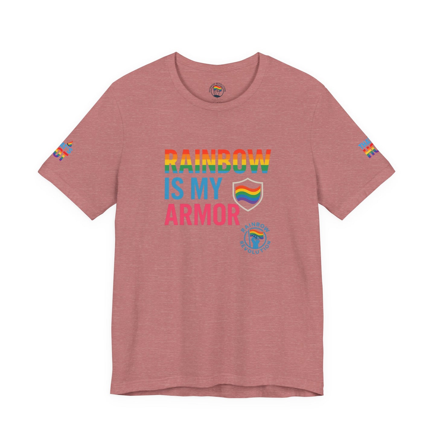 Pride Rainbow Tee, Unisex Short Sleeve Shirt, LGBTQ+ Apparel, Comfortable Summer Top, Celebratory Outfit, Gift for Allies