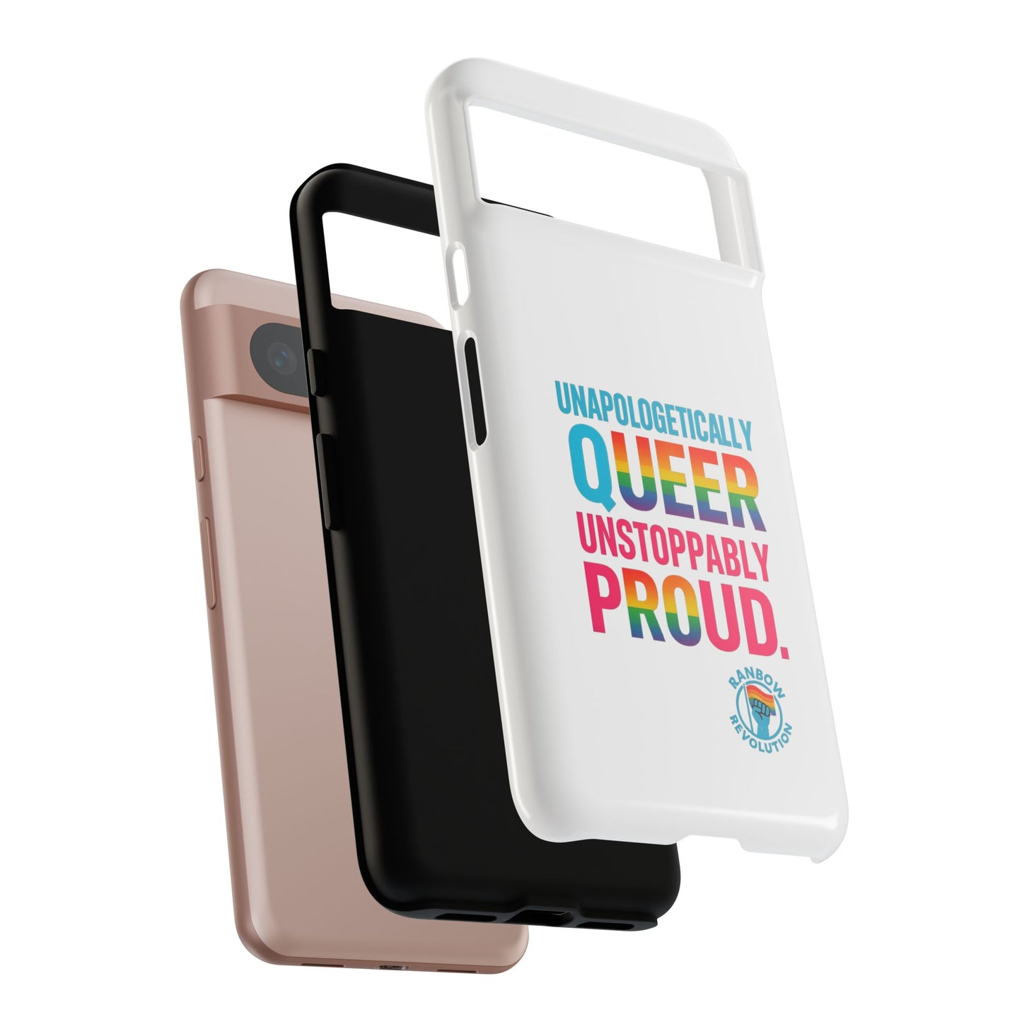 Pride Phone Case - Unapologetically Queer, LGBTQ+ Accessory, Colorful Phone Cover, Rainbow Gift, Queer Pride