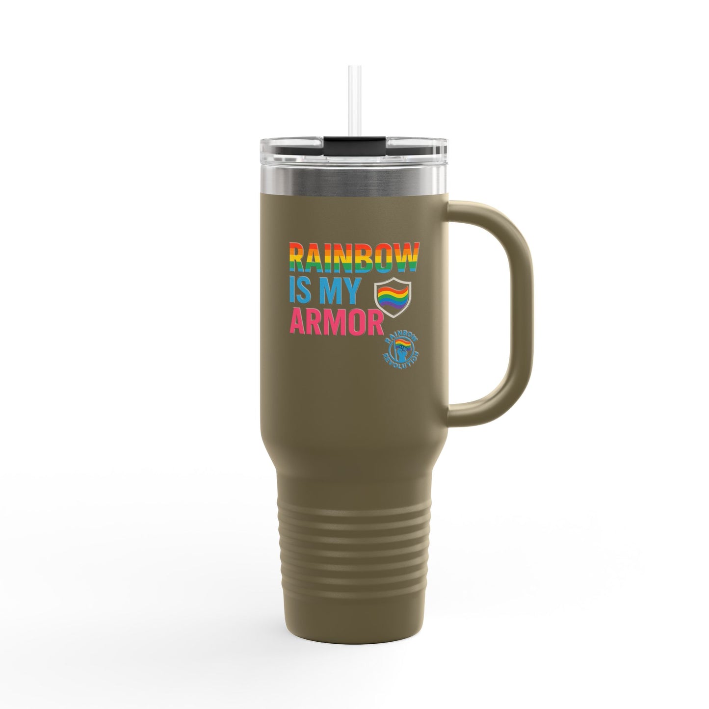 Vibrant Insulated Travel Mug, 40oz | Perfect for LGBTQ+ Pride Celebrations, Everyday Hydration, Gifts for Friends, Outdoor Adventures, [...]