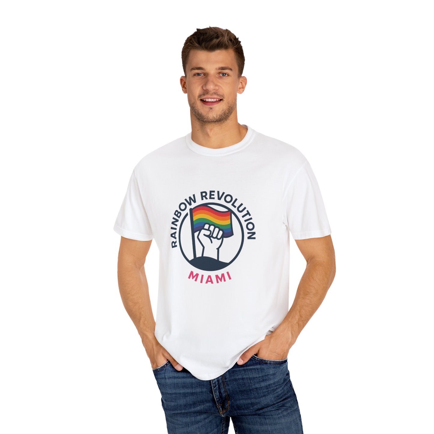Unisex Rainbow Revolution T-shirt - Celebrate Pride, Summer Vibes, LGBTQ+ Support, Miami Love, Casual Wear