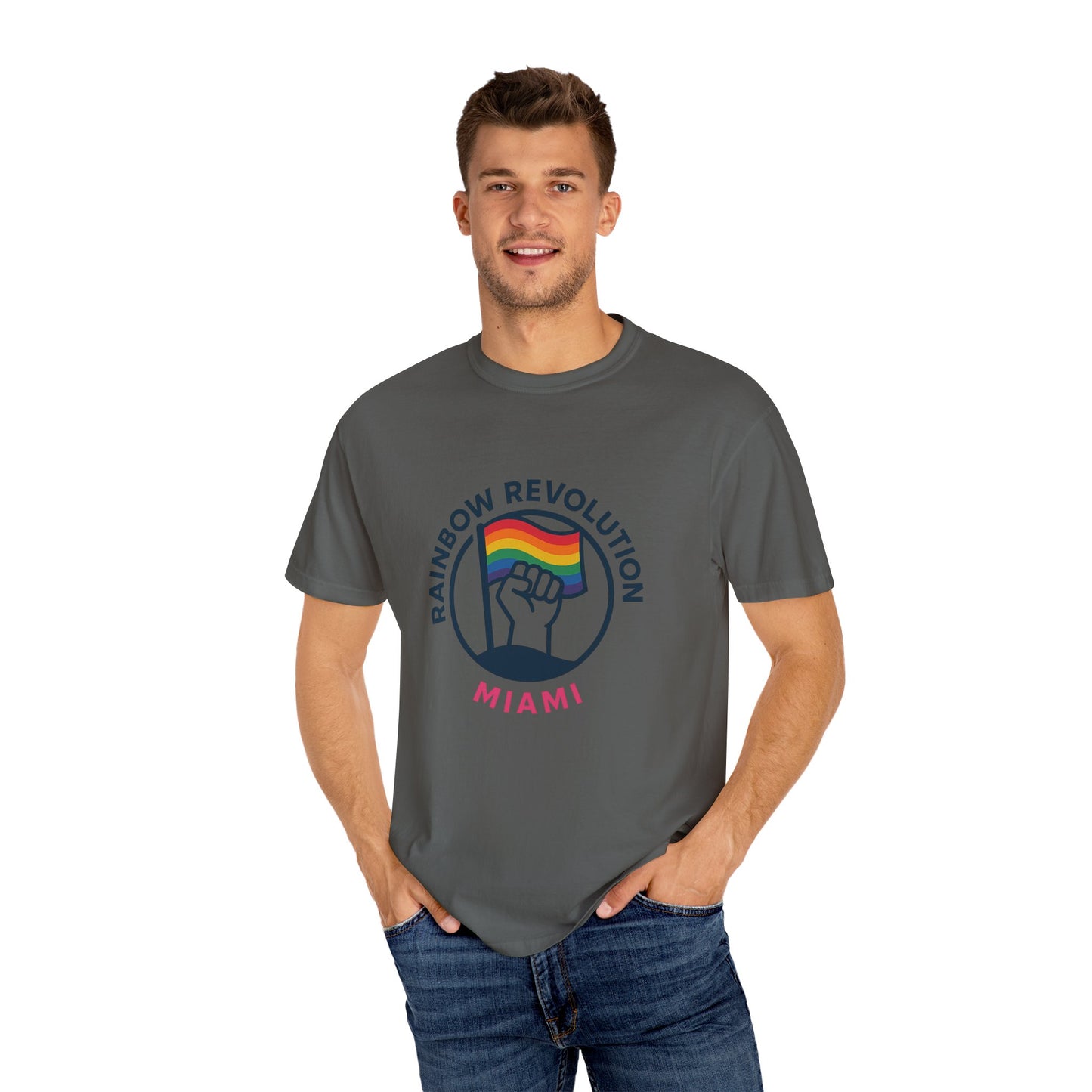 Unisex Rainbow Revolution T-shirt - Celebrate Pride, Summer Vibes, LGBTQ+ Support, Miami Love, Casual Wear