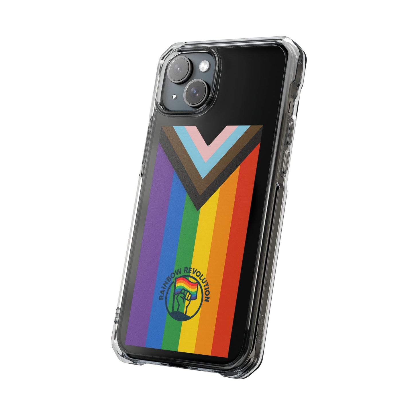 Pride-Themed Magnetic Clear Cases, LGBTQ Phone Cover, Rainbow Design, Personalized Phone Accessories, Anti-Drop Phone Case