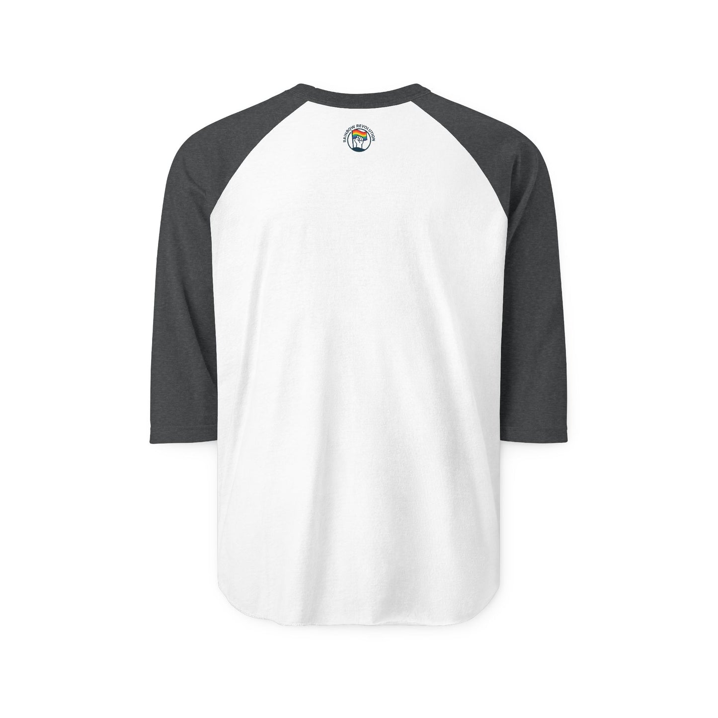 Rainbow Revolution Unisex Raglan Tee, Retro Gay Pride Shirt, Summer Festival Wear, Perfect for LGBTQ+ Celebrations
