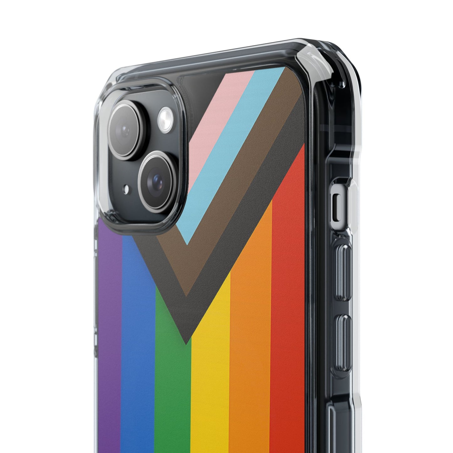 Pride Rainbow Phone Cases - Clear Impact Cases for LGBTQ+ Celebration, Phone Protection, Customizable, Gift for Allies and Friends