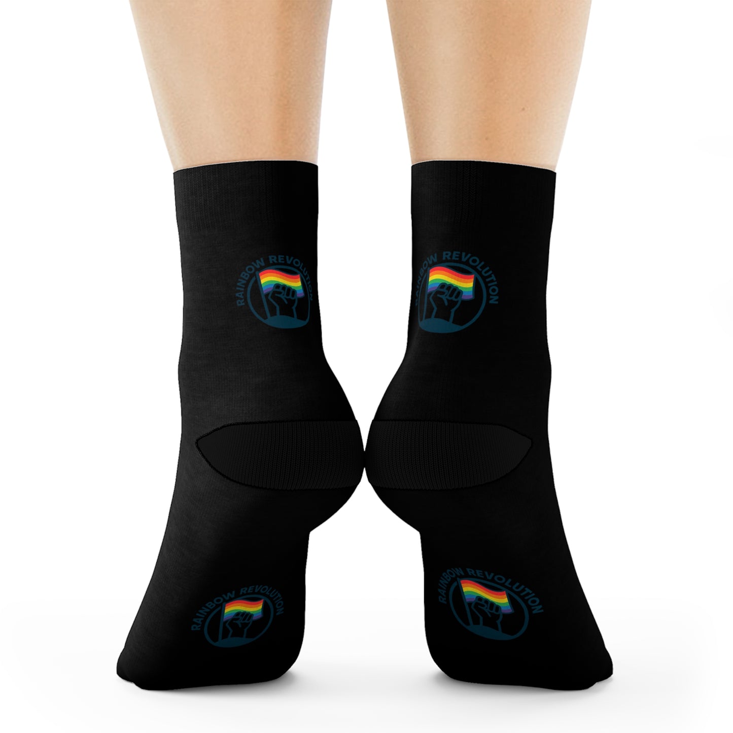 Pride-Themed Crew Socks, Colorful Rainbow Socks for Festivals, LGBTQ+ Gifts, Pride Month Essentials, Fun Everyday Wear