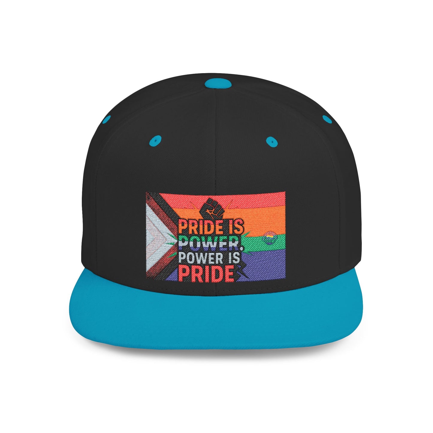 Pride-Themed Flat Bill Snapback, Celebrate Identity with Style, Perfect for Pride Month, LGBTQ+ Events, Everyday Fashion, Unisex Hat