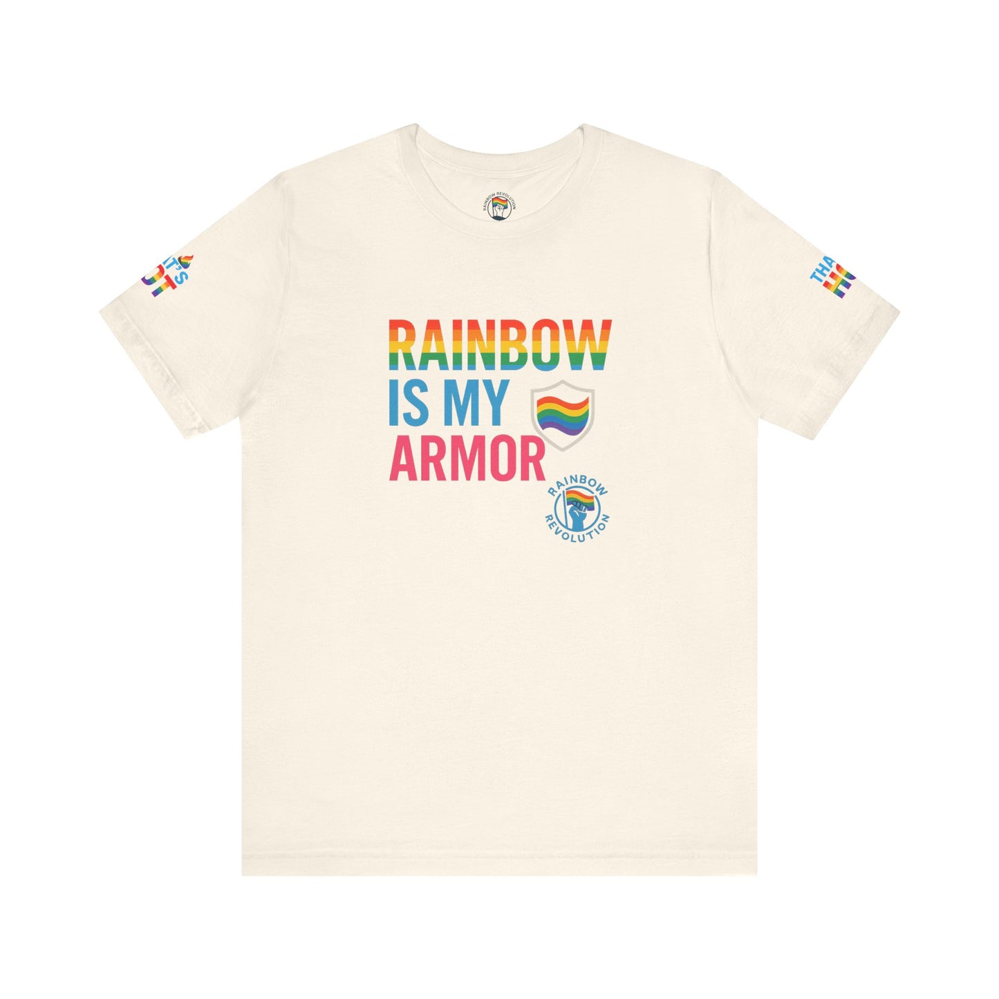 Pride Rainbow Tee, Unisex Short Sleeve Shirt, LGBTQ+ Apparel, Comfortable Summer Top, Celebratory Outfit, Gift for Allies