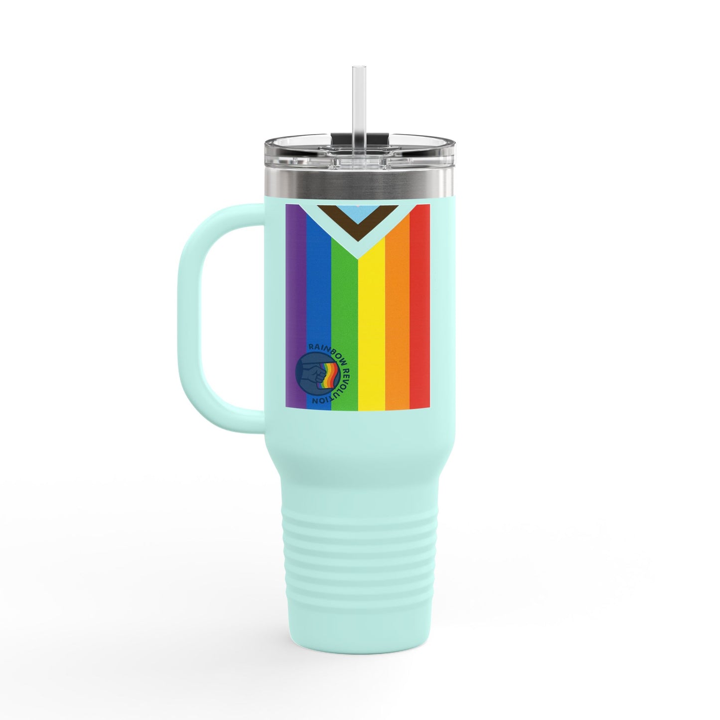 Vibrant Insulated Travel Mug, 40oz | Perfect for LGBTQ+ Pride Celebrations, Everyday Hydration, Gifts for Friends, Outdoor Adventures, [...]
