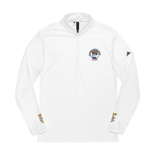 Adidas Quarter-Zip Pullover - Comfortable Embroidered Athletic Wear, Sports Jacket, Casual Layer, Gift for Fitness Lovers, Activewear