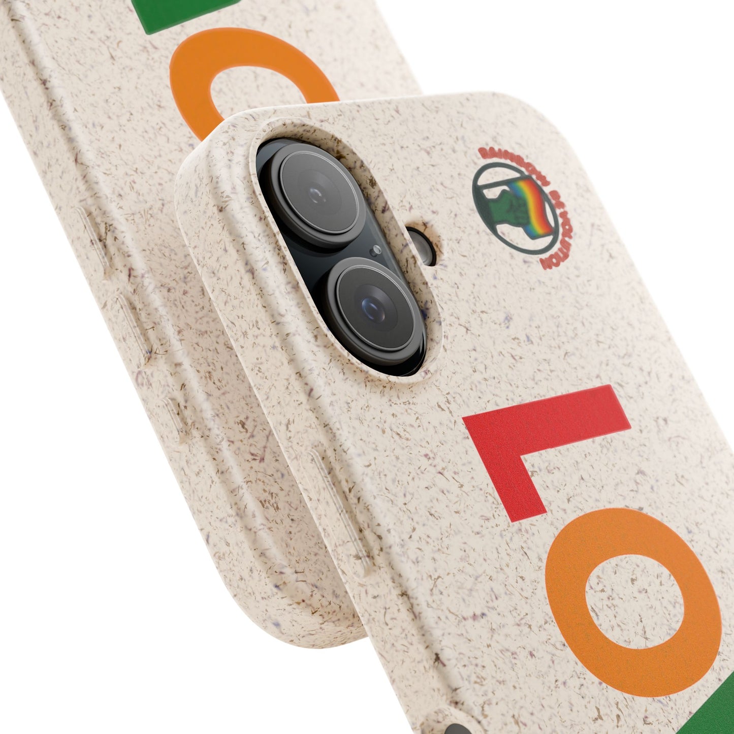Colorful Love Biodegradable Phone Case | Eco-Friendly Gift for Friends, Green Living, Valentine's Day, Pride Month, Eco-conscious Design