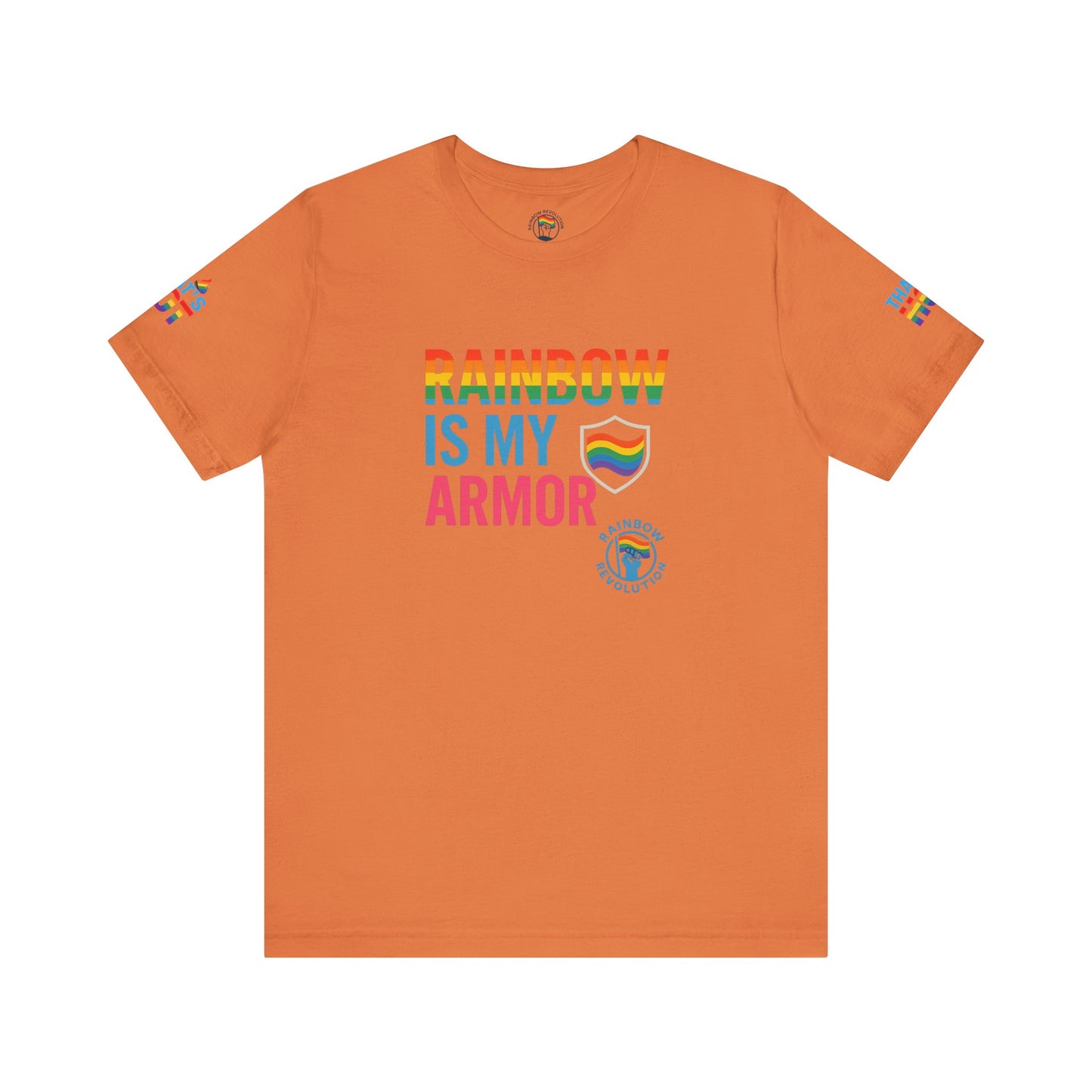 Pride Rainbow Tee, Unisex Short Sleeve Shirt, LGBTQ+ Apparel, Comfortable Summer Top, Celebratory Outfit, Gift for Allies