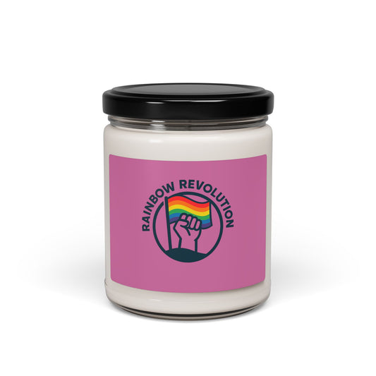 Rainbow Revolution Scented Soy Candle | Eco-Friendly Gift for Pride, Home Decor, Relaxation, Aromatherapy