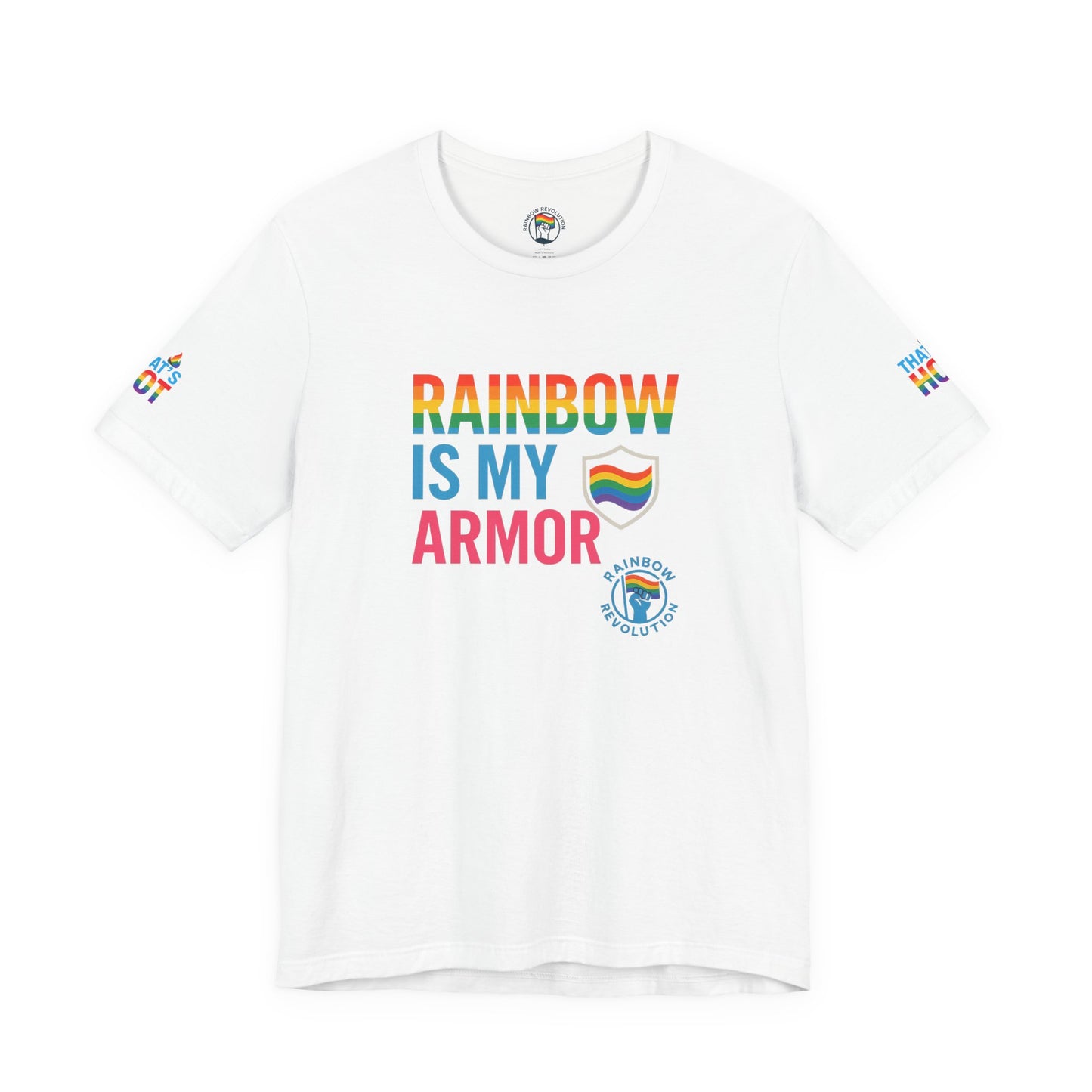Pride Rainbow Tee, Unisex Short Sleeve Shirt, LGBTQ+ Apparel, Comfortable Summer Top, Celebratory Outfit, Gift for Allies