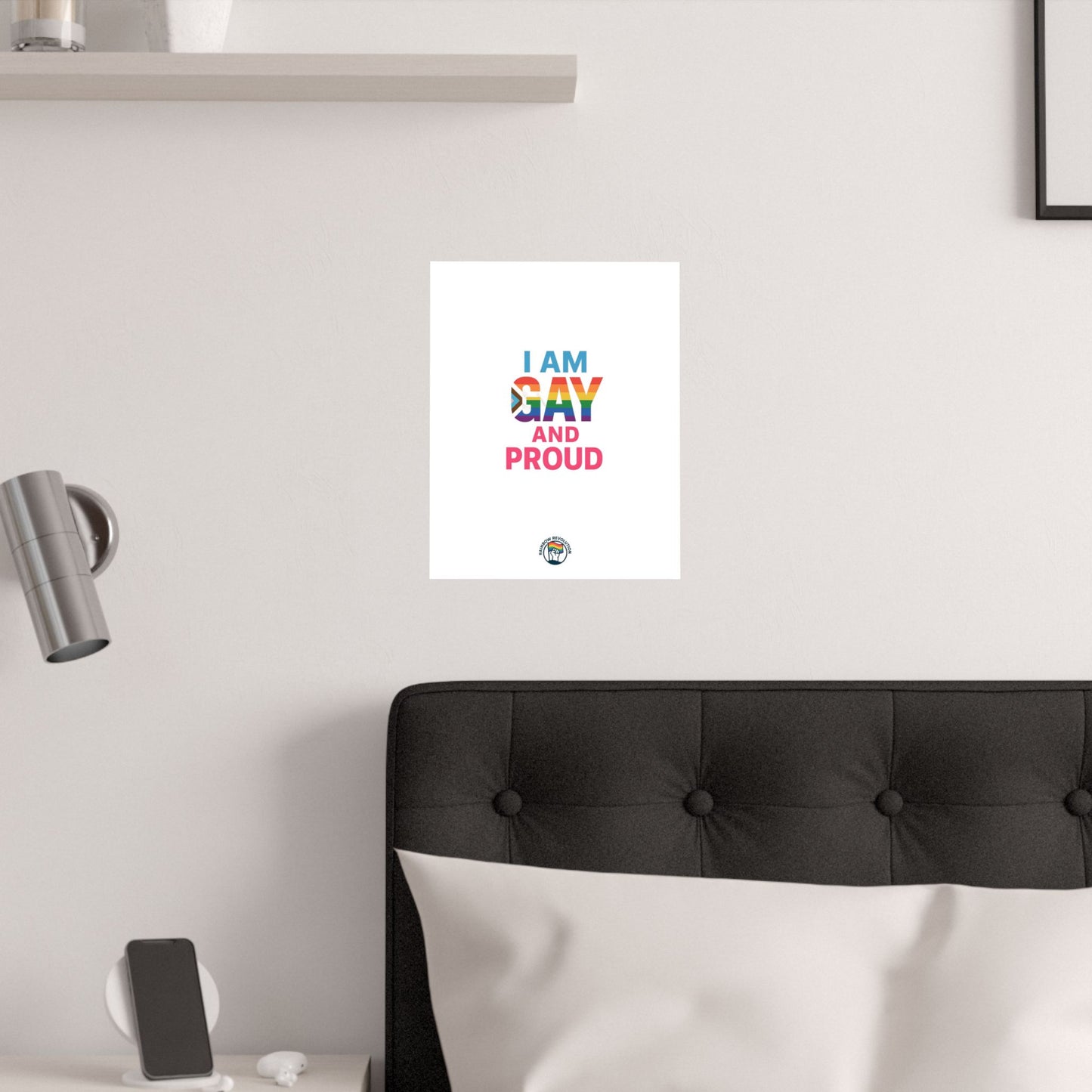 Pride Poster, LGBTQ Decor, Colorful Art Print, Gay Pride Wall Art, Statement Poster, Celebration of Identity