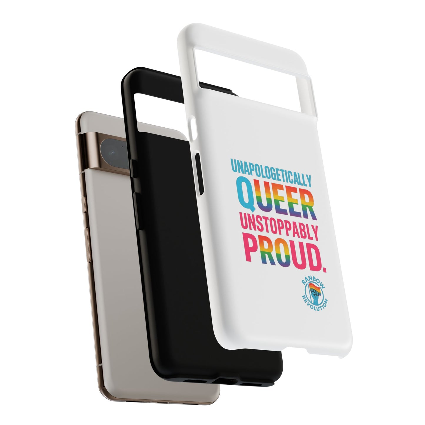Pride Phone Case - Unapologetically Queer, LGBTQ+ Accessory, Colorful Phone Cover, Rainbow Gift, Queer Pride