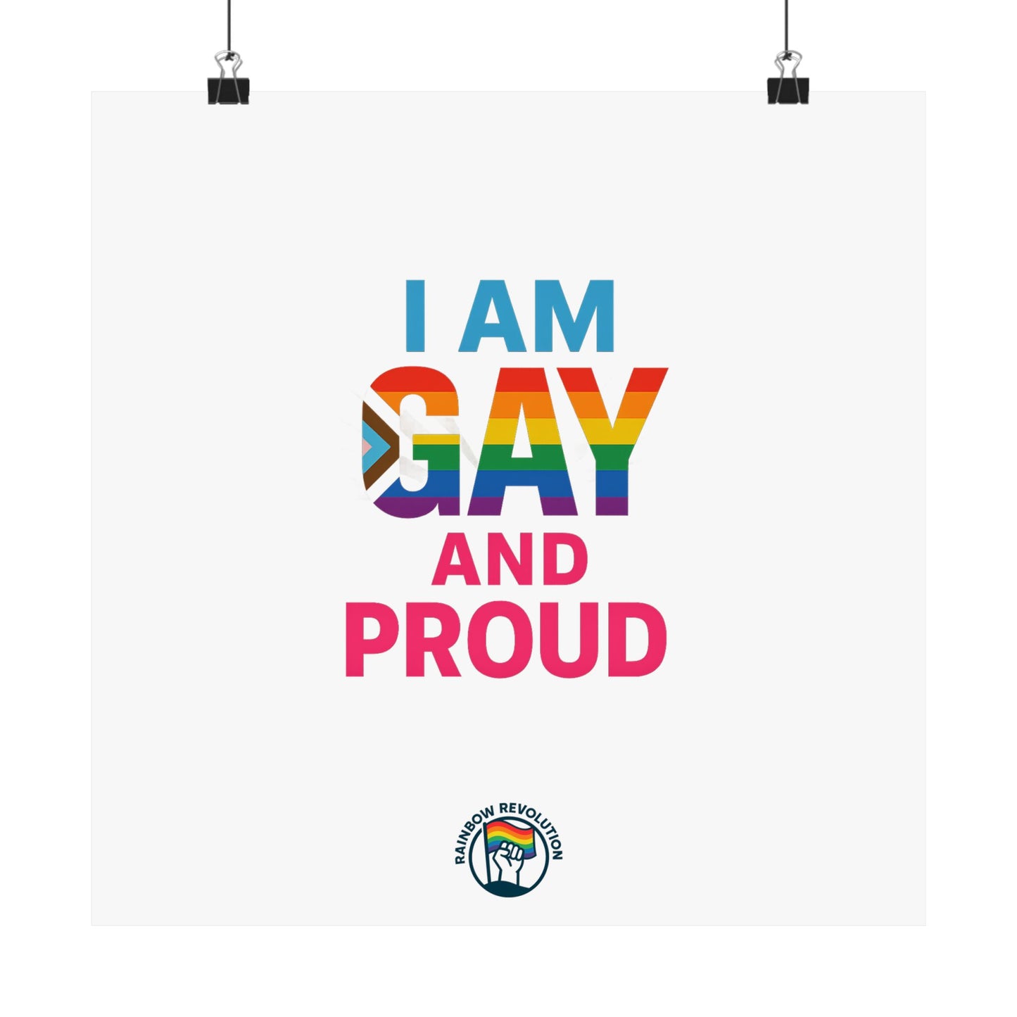 Pride Poster, LGBTQ Decor, Colorful Art Print, Gay Pride Wall Art, Statement Poster, Celebration of Identity