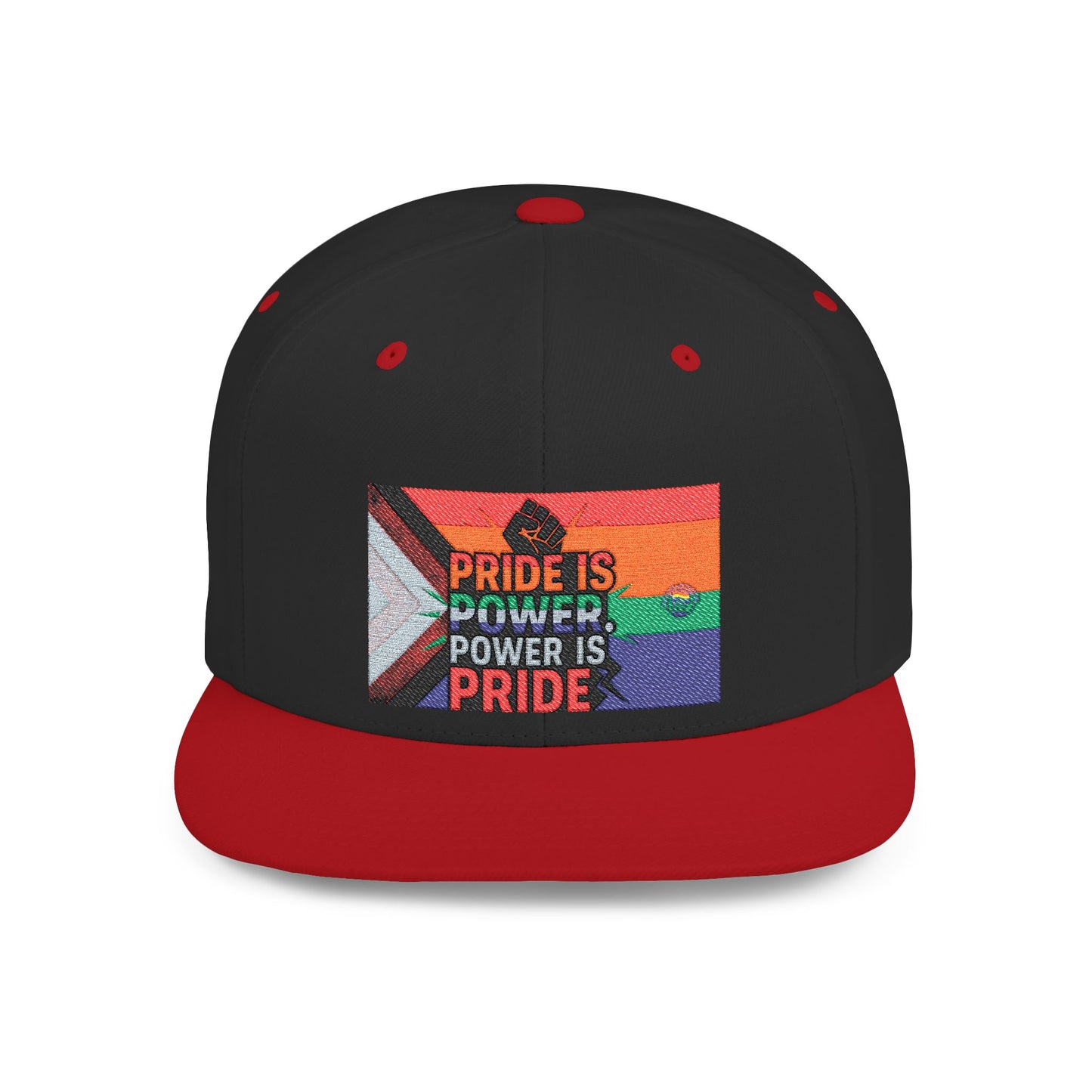 Pride-Themed Flat Bill Snapback, Celebrate Identity with Style, Perfect for Pride Month, LGBTQ+ Events, Everyday Fashion, Unisex Hat