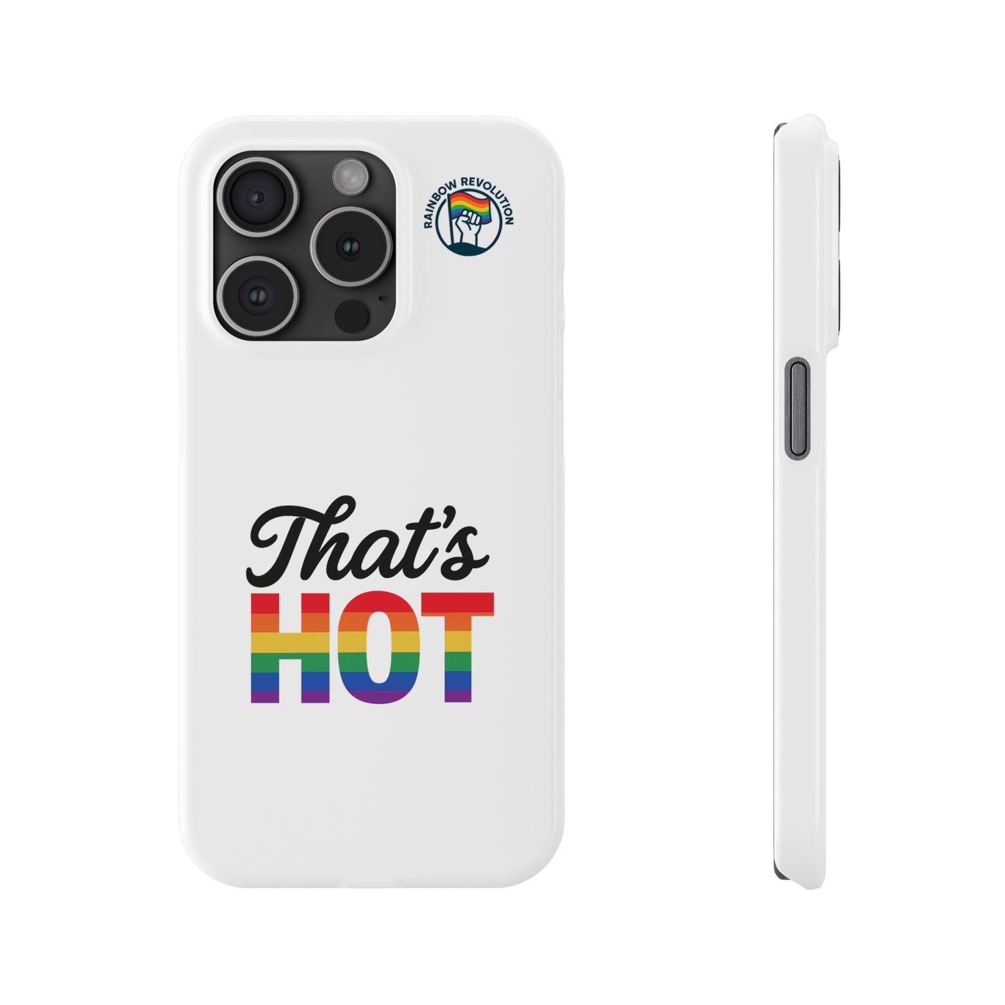 Rainbow Pride Slim Phone Cases | LGBTQ+ Accessories, Gifts for Friends, Trendy Phone Cover, Summer Vibes