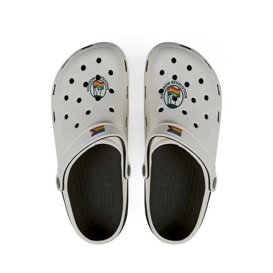 Colorful AOP EVA Foam Shoes, Fun Sliders, Casual Slip-Ons, Comfortable Outdoor Footwear, Summer Essentials, Pride Accessories