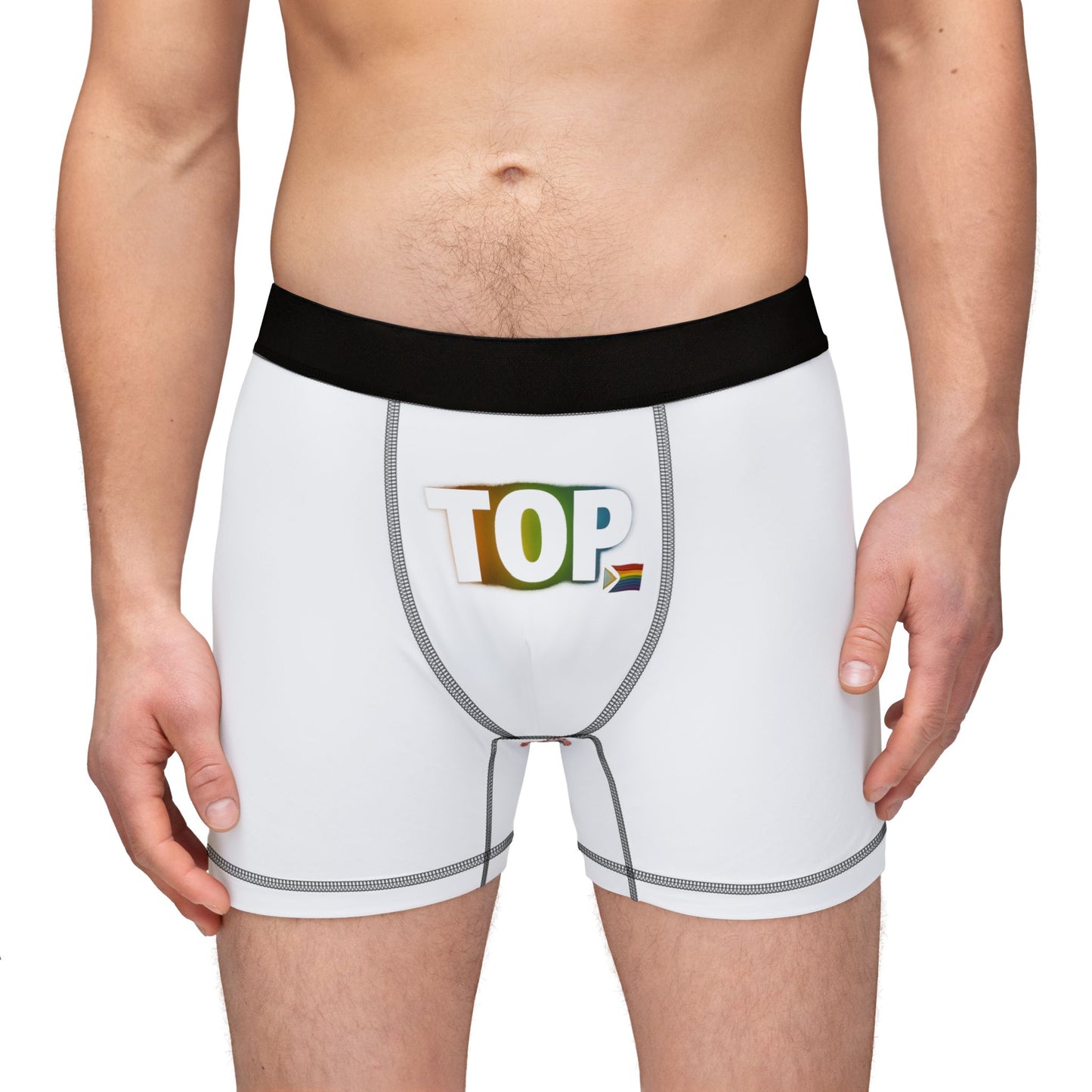 Playful Men's Boxers, Funny Underwear, Gift for Him, Pride Boxers, LGBTQ+ Celebration Wear, Novelty Mesh Shorts