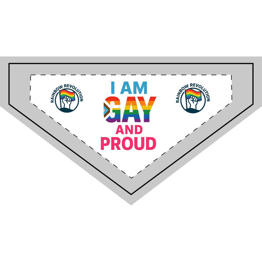 Pride Clip-on Pet Bandana for LGBTQ+ Pets, Rainbow Accessory, Fun Pet Gear for Celebrations, Pet Pride Wear, Festive Dog Bandana