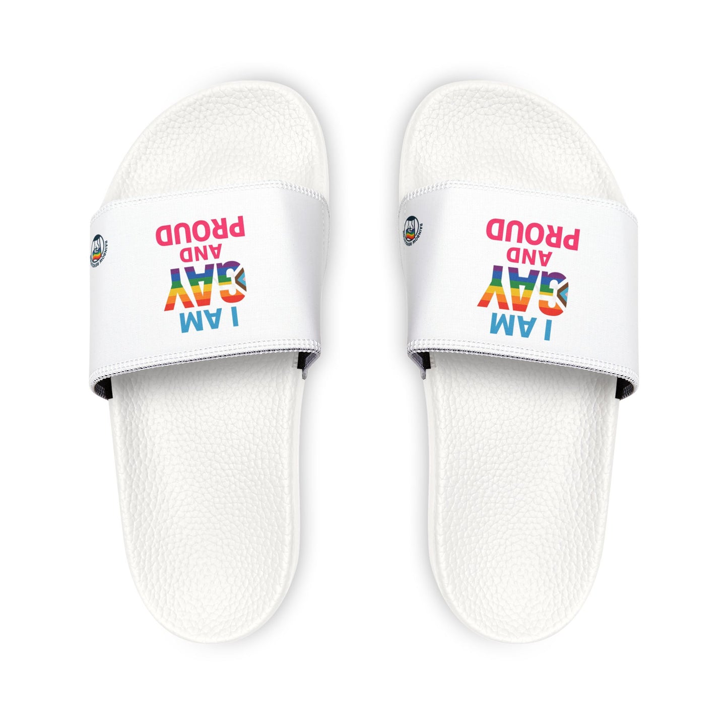 Proudly Gay Sandals, Summer Footwear, LGBTQ+ Pride Accessories, Beach Slippers, Casual Comfort Shoes