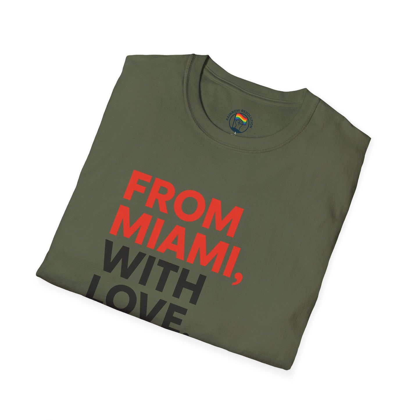 Miami Love Unisex T-Shirt, Casual Tee, Travel Souvenir, Gift for Him or Her, Statement Shirt, Summer Wear
