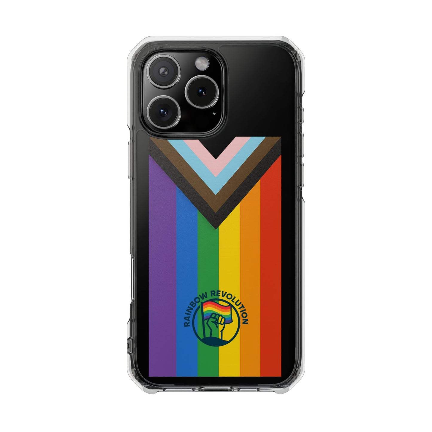 Pride-Themed Magnetic Clear Cases, LGBTQ Phone Cover, Rainbow Design, Personalized Phone Accessories, Anti-Drop Phone Case