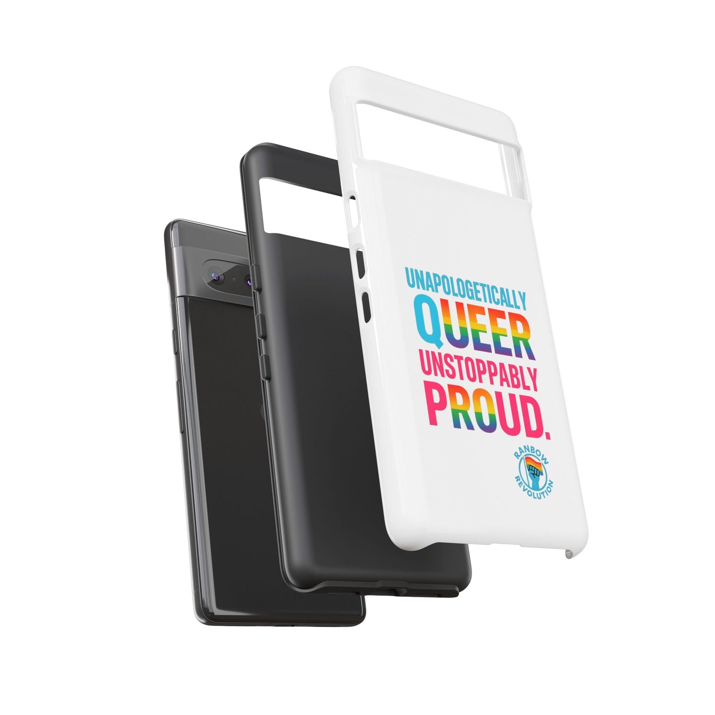 Pride Phone Case - Unapologetically Queer, LGBTQ+ Accessory, Colorful Phone Cover, Rainbow Gift, Queer Pride