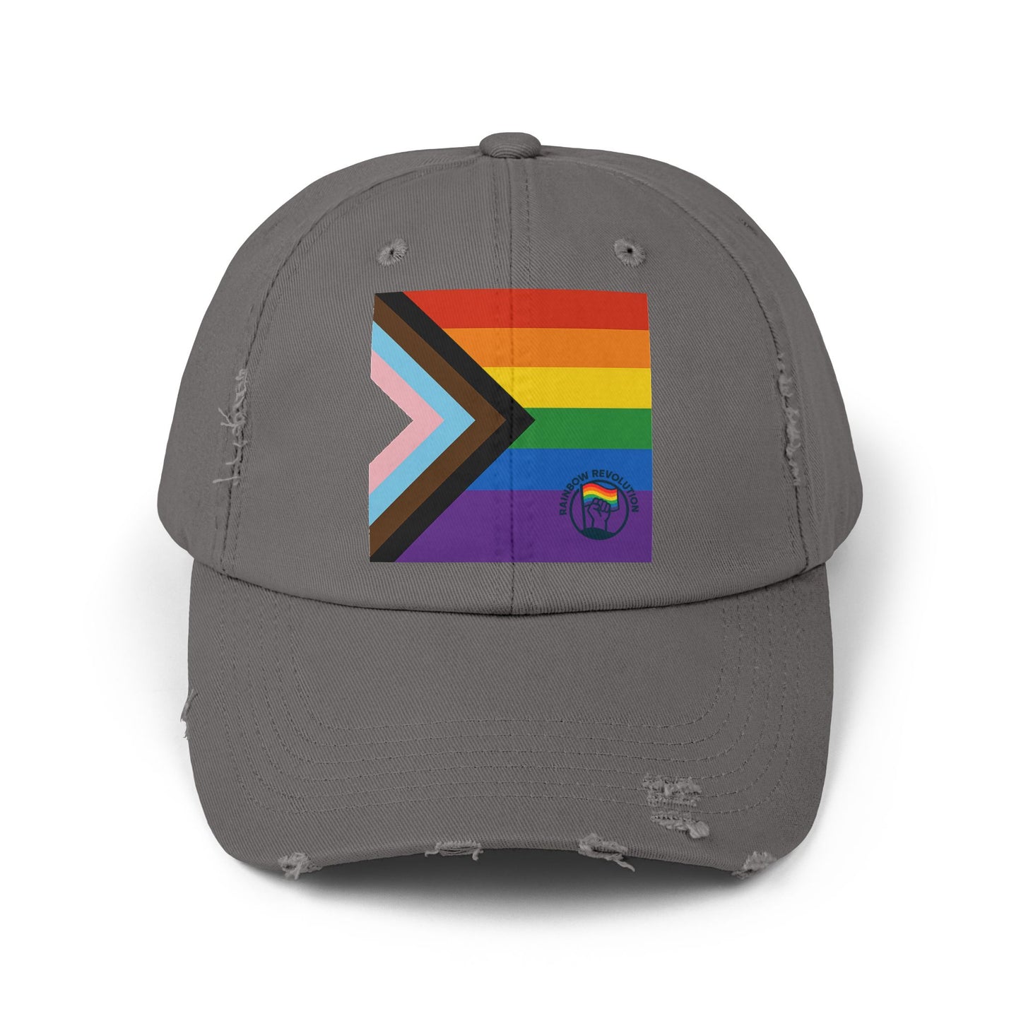 Pride Distressed Cap - Unisex LGBTQ+ Hat, Rainbow Flag Accessories, Outdoor Cap, Festival Gear, Everyday Wear