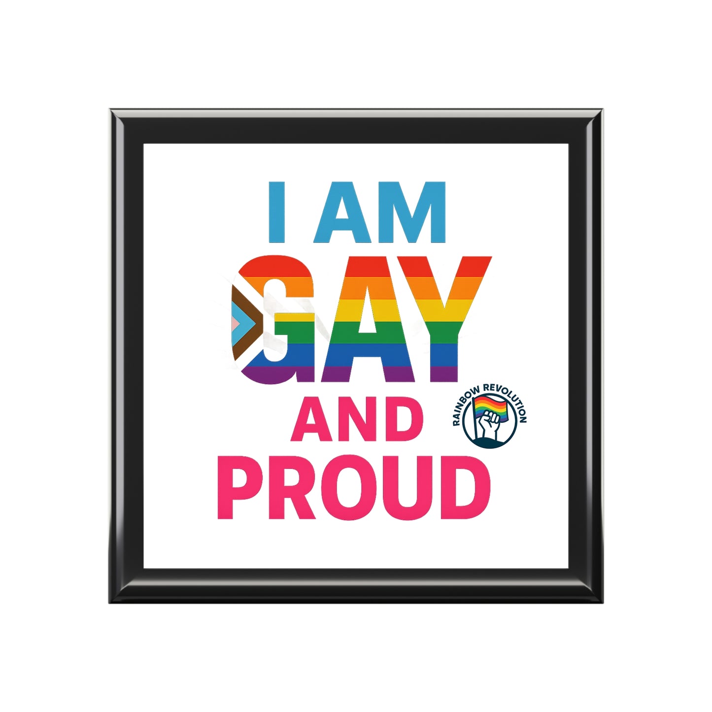 Pride Jewelry Box, LGBTQ+ Gift, Storage Box, Gay Pride Decor, Personalized Keepsake Box, Rainbow Box