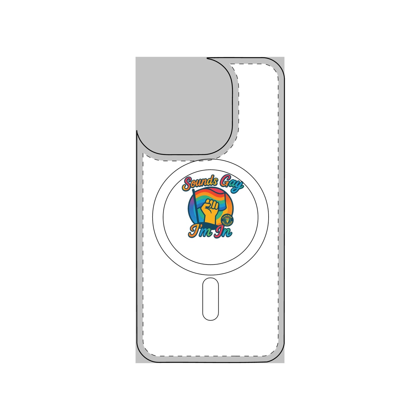 Magnetic Phone Case, Impact Resistant Phone Cover, Custom Phone Protector, Unique Gift for Tech Lovers, Funny Smartphone Case
