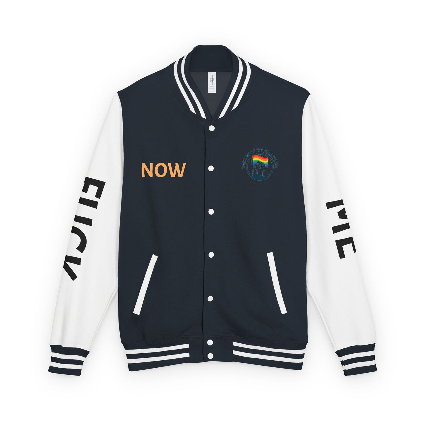 Pride Letterman Jacket - Statement Outerwear for Bold Expression, Sports Jacket, Unisex Fashion, LGBTQ+ Apparel, Gift for Her/Him