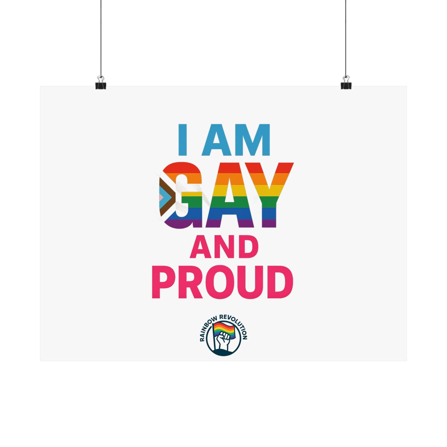 Pride Poster, LGBTQ Decor, Colorful Art Print, Gay Pride Wall Art, Statement Poster, Celebration of Identity