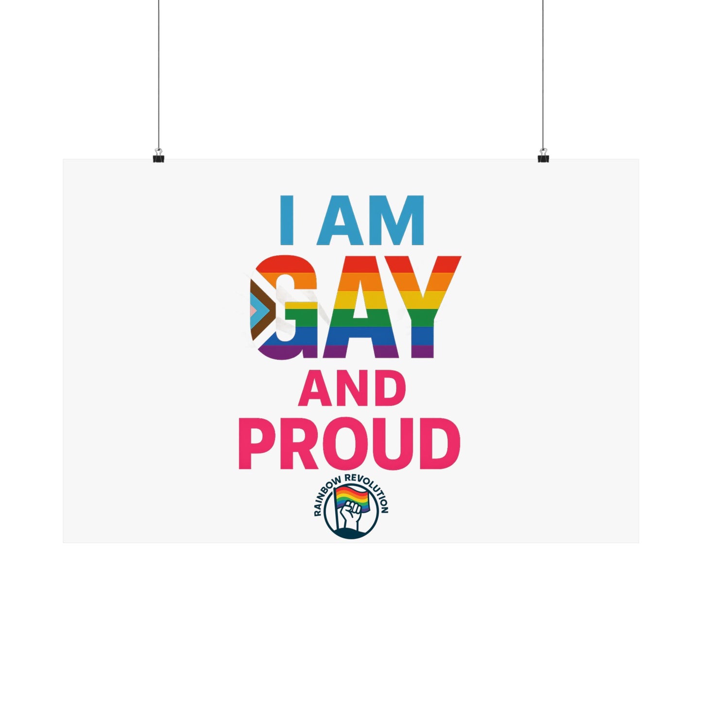 Pride Poster, LGBTQ Decor, Colorful Art Print, Gay Pride Wall Art, Statement Poster, Celebration of Identity
