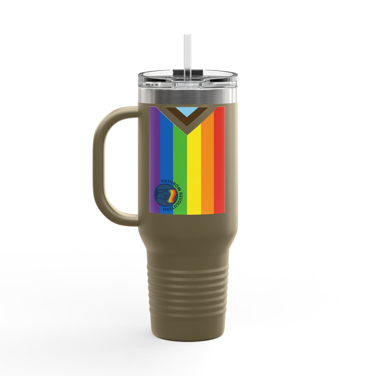 Vibrant Insulated Travel Mug, 40oz | Perfect for LGBTQ+ Pride Celebrations, Everyday Hydration, Gifts for Friends, Outdoor Adventures, [...]