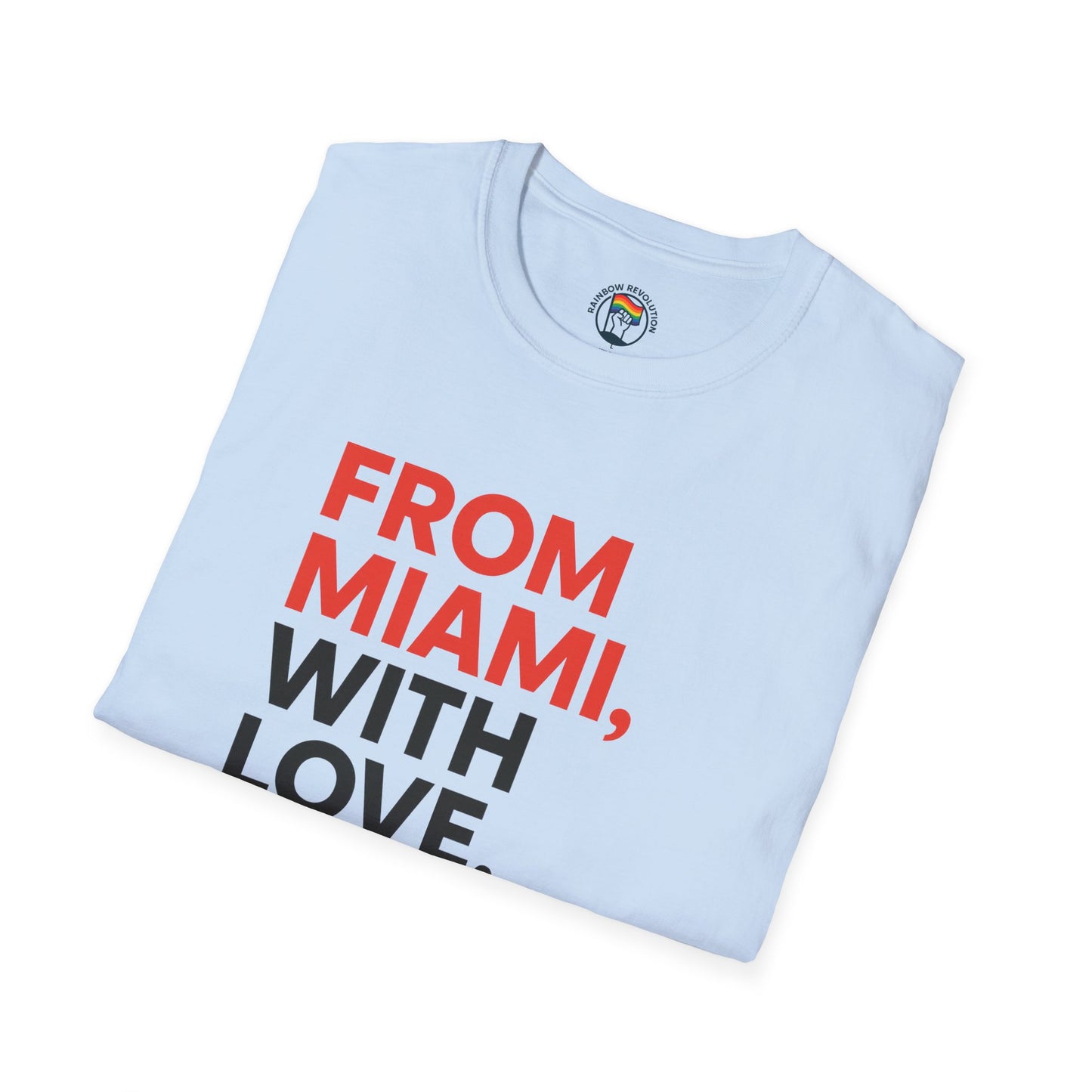 Miami Love Unisex T-Shirt, Casual Tee, Travel Souvenir, Gift for Him or Her, Statement Shirt, Summer Wear