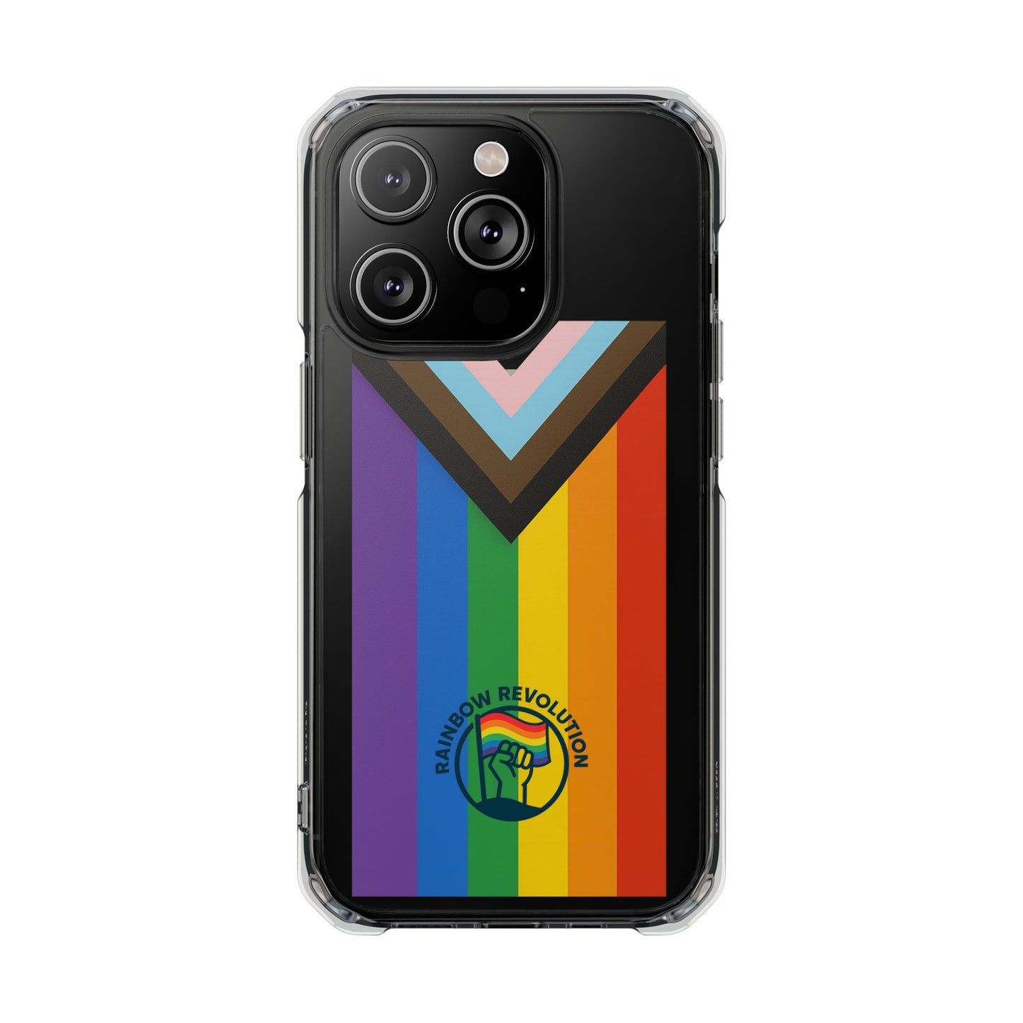 Pride-Themed Magnetic Clear Cases, LGBTQ Phone Cover, Rainbow Design, Personalized Phone Accessories, Anti-Drop Phone Case