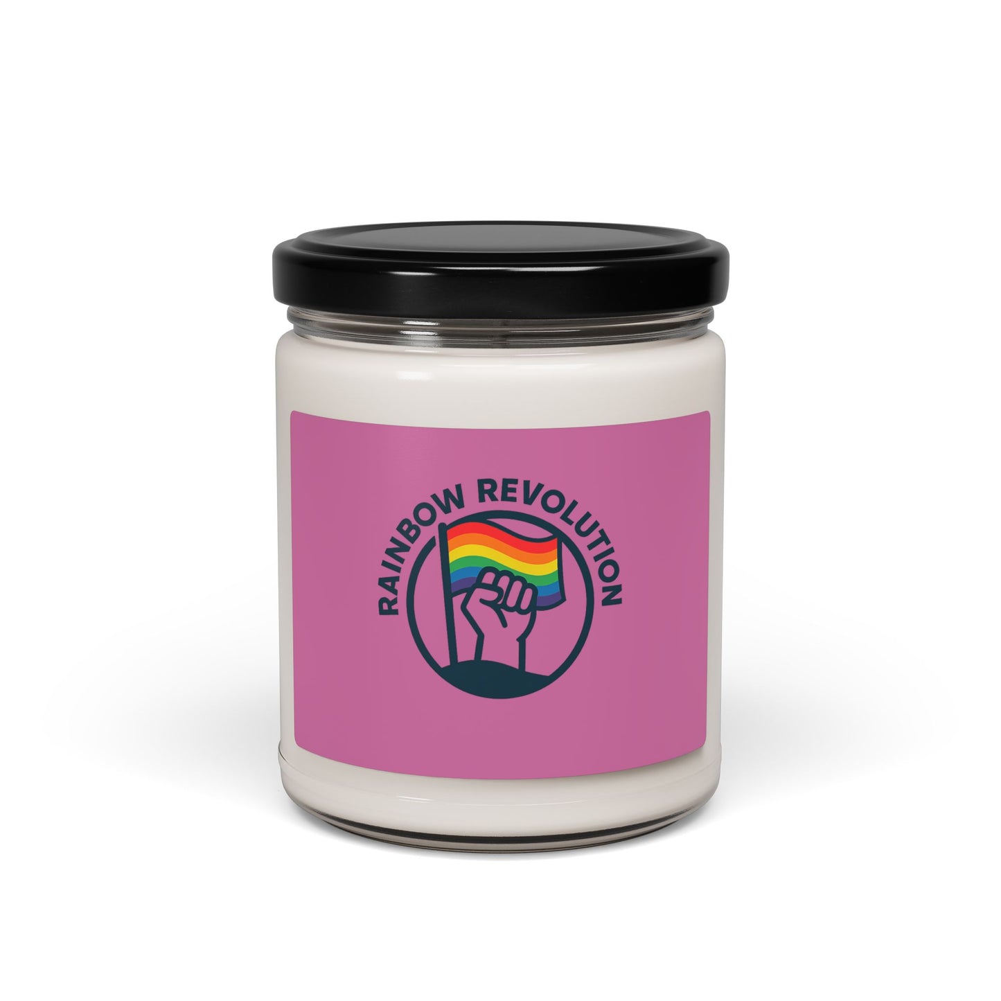 Rainbow Revolution Scented Soy Candle | Eco-Friendly Gift for Pride, Home Decor, Relaxation, Aromatherapy