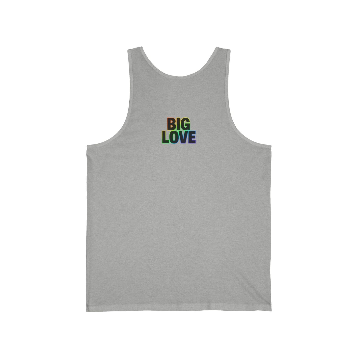 Unisex Jersey Tank - Big Love, Summer Vibes, LGBTQ+ Pride, Workout Wear, Casual Fashion, Gift for Friends
