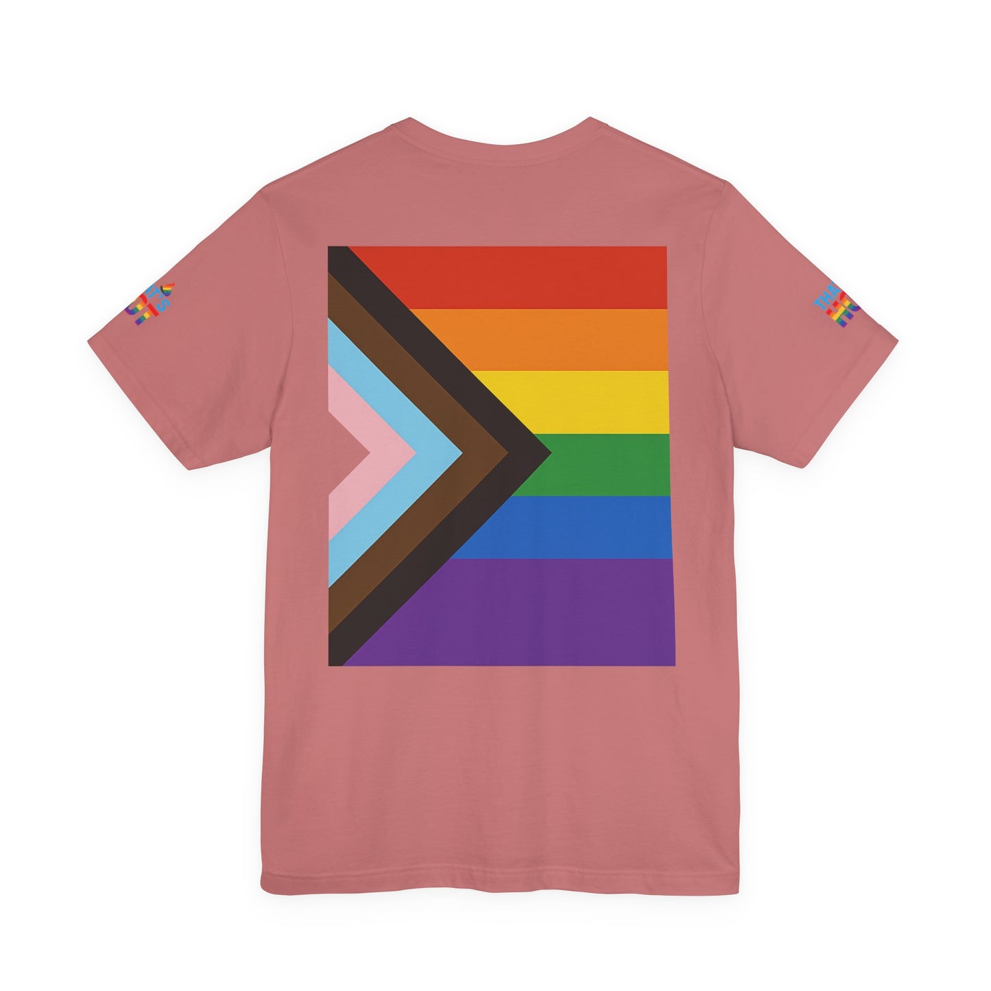 Pride Rainbow Tee, Unisex Short Sleeve Shirt, LGBTQ+ Apparel, Comfortable Summer Top, Celebratory Outfit, Gift for Allies