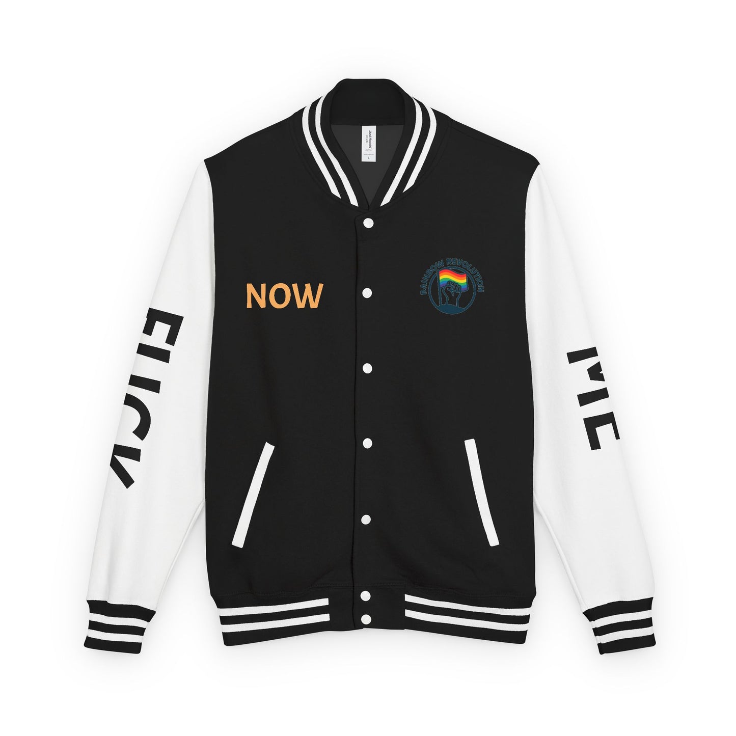 Pride Letterman Jacket - Statement Outerwear for Bold Expression, Sports Jacket, Unisex Fashion, LGBTQ+ Apparel, Gift for Her/Him