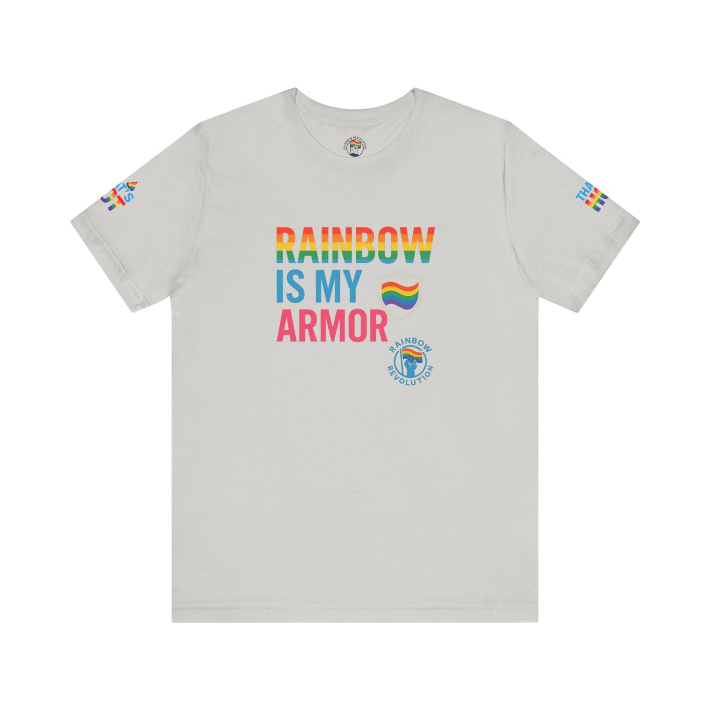 Pride Rainbow Tee, Unisex Short Sleeve Shirt, LGBTQ+ Apparel, Comfortable Summer Top, Celebratory Outfit, Gift for Allies