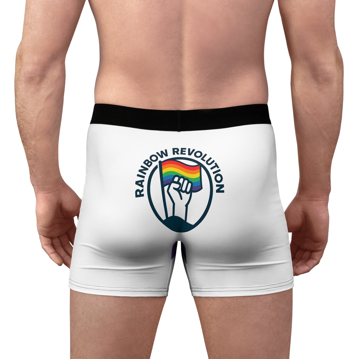 Rainbow Pride Boxer Briefs | LGBTQ+ Celebration Underwear, Gift for Pride Month, Colorful Men's Undergarments, Fun AOP Design, [...]