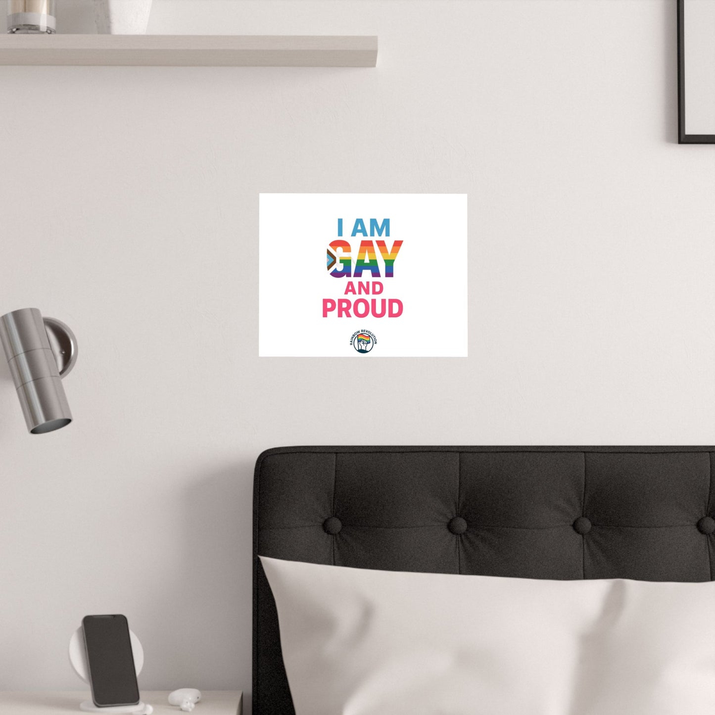 Pride Poster, LGBTQ Decor, Colorful Art Print, Gay Pride Wall Art, Statement Poster, Celebration of Identity