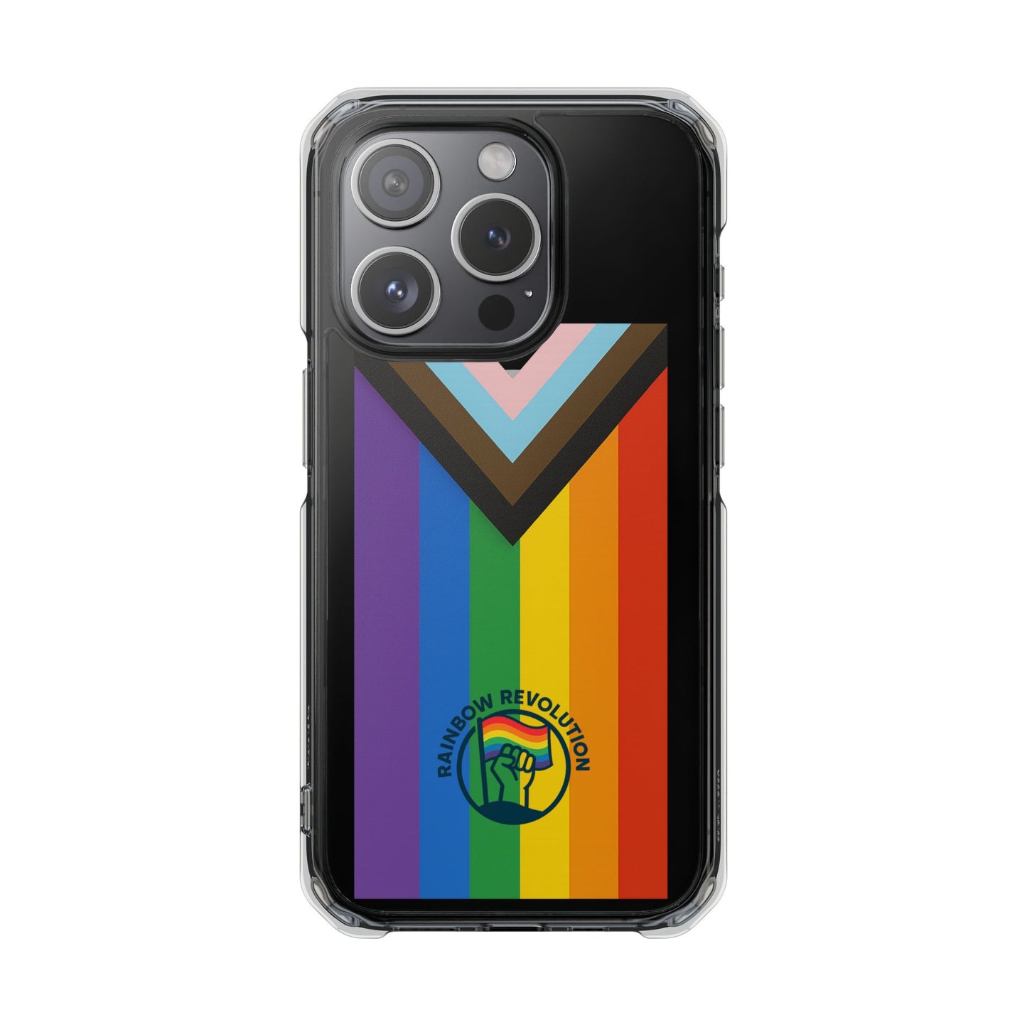 Pride-Themed Magnetic Clear Cases, LGBTQ Phone Cover, Rainbow Design, Personalized Phone Accessories, Anti-Drop Phone Case