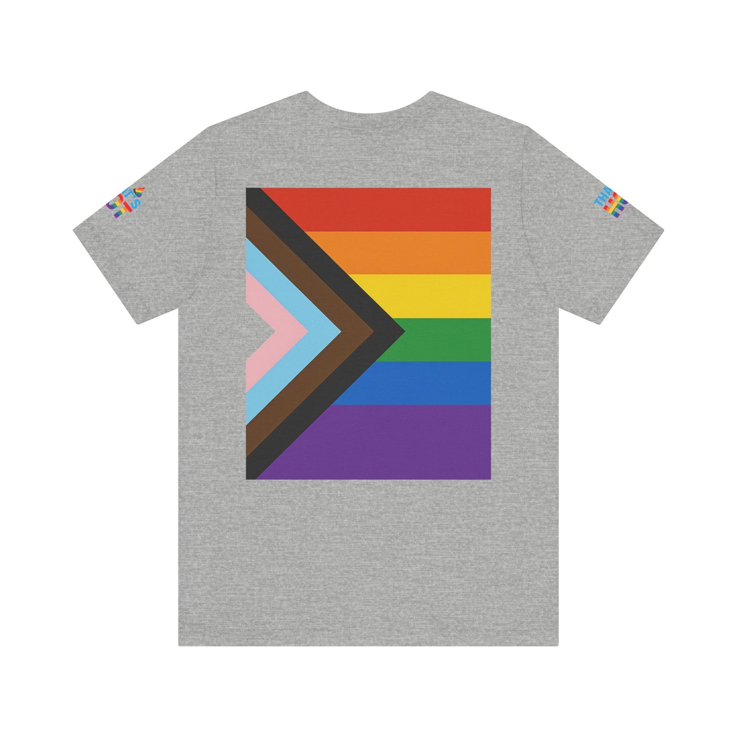 Pride Rainbow Tee, Unisex Short Sleeve Shirt, LGBTQ+ Apparel, Comfortable Summer Top, Celebratory Outfit, Gift for Allies