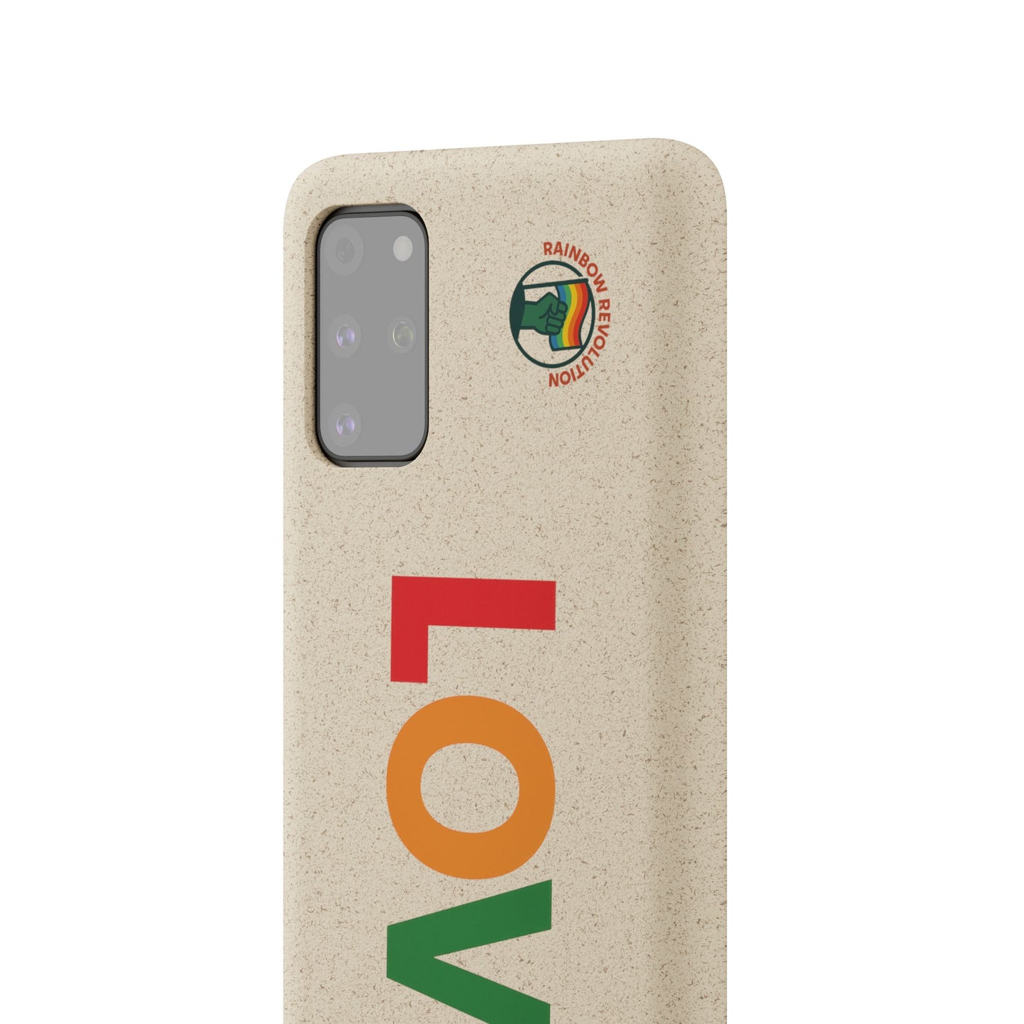 Colorful Love Biodegradable Phone Case | Eco-Friendly Gift for Friends, Green Living, Valentine's Day, Pride Month, Eco-conscious Design