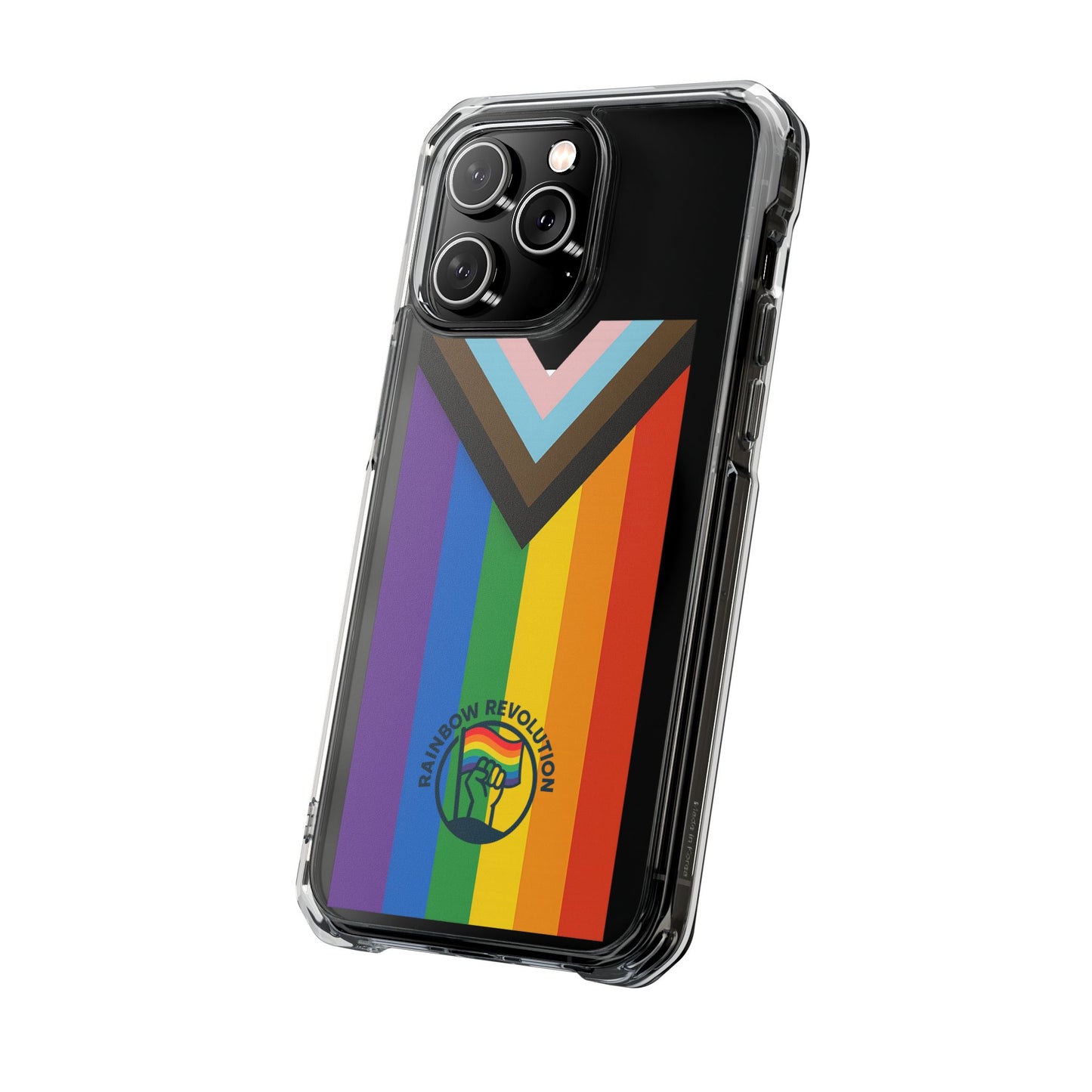 Pride-Themed Magnetic Clear Cases, LGBTQ Phone Cover, Rainbow Design, Personalized Phone Accessories, Anti-Drop Phone Case