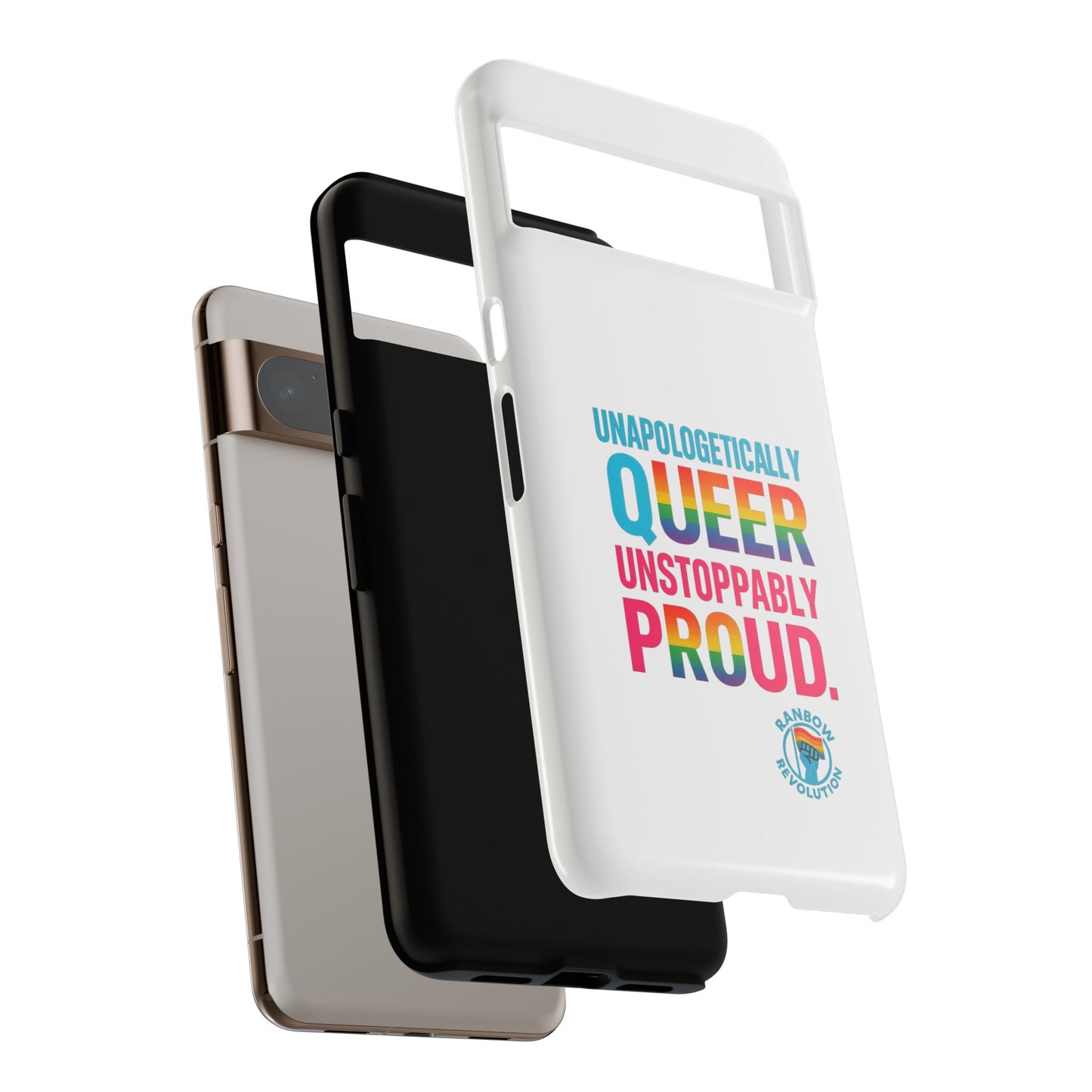 Pride Phone Case - Unapologetically Queer, LGBTQ+ Accessory, Colorful Phone Cover, Rainbow Gift, Queer Pride